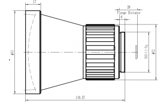 100mm f/1.2 Manual Focus Lenses for LWIR Thermal Imaging